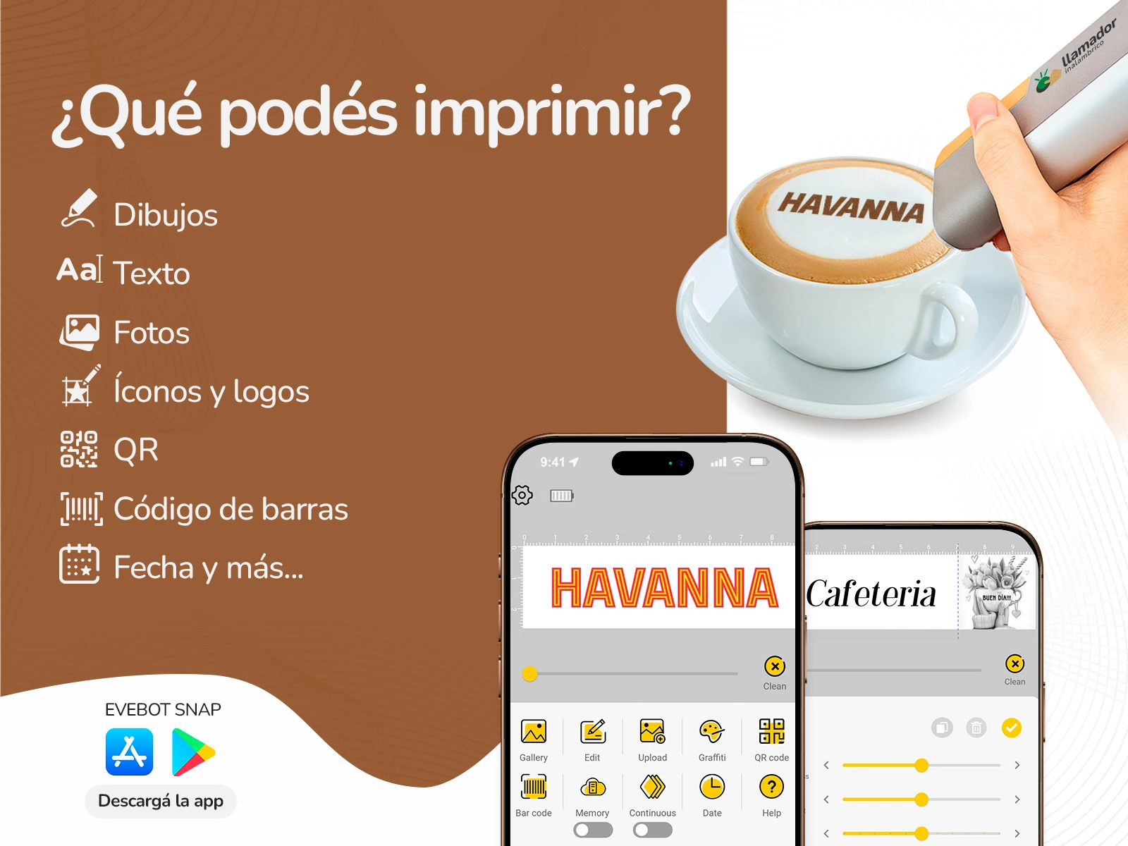 Impresora de Café Portátil Inalámbrica